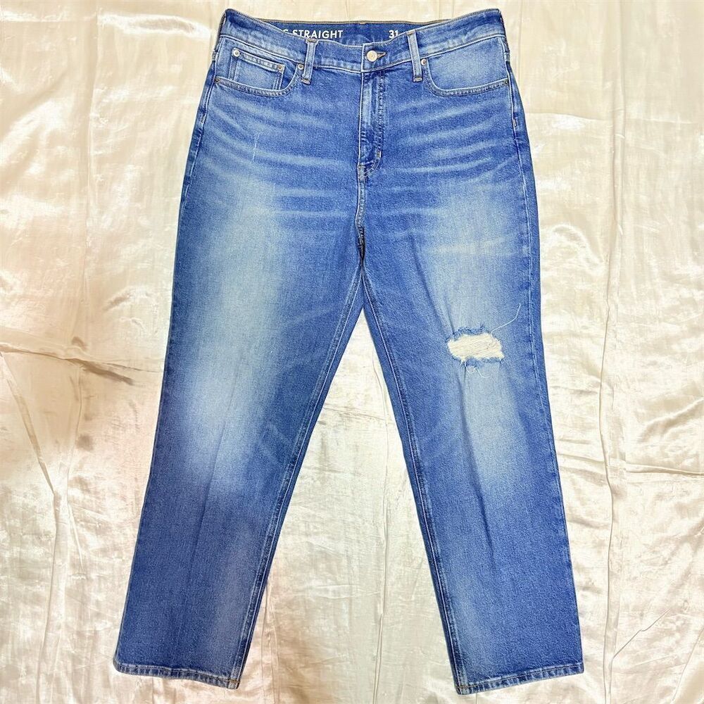 J. Crew Blue Straight Leg Jeans